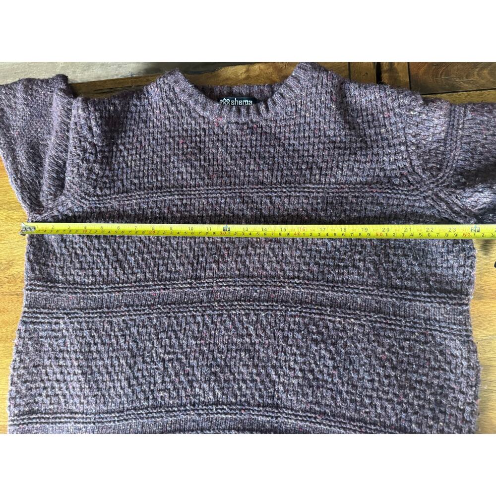 Sherpa Adventure Gear Sweater XL Brown Chunky Knit Textured Outdoor - Picture 6 of 9